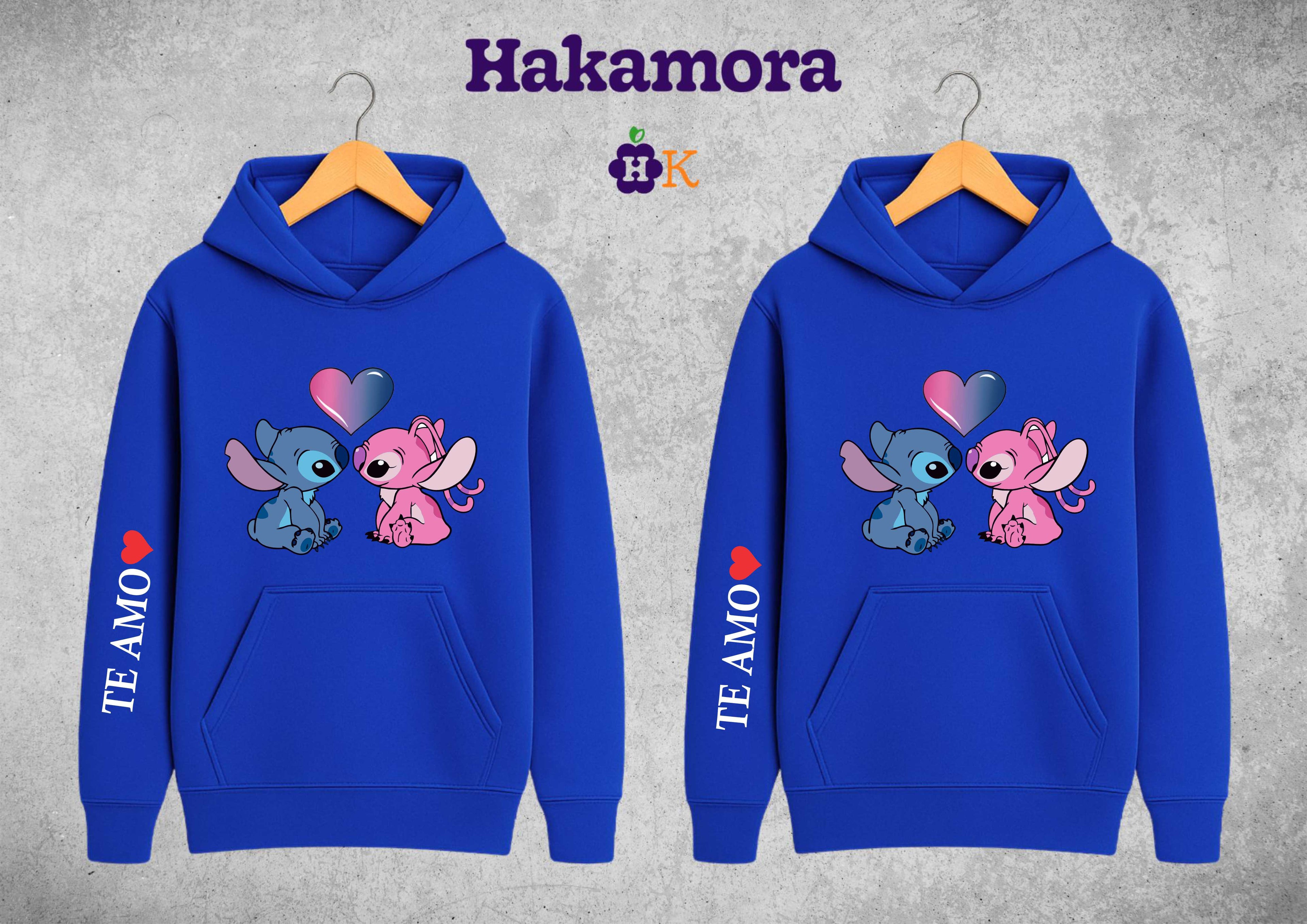 Buso Stitch Azul Para Parejas