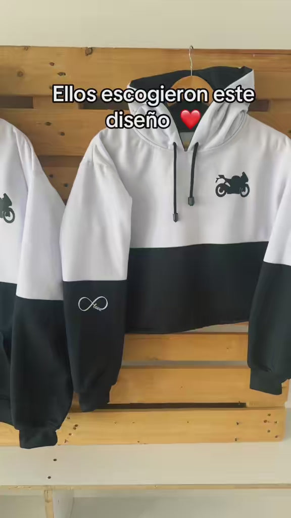 Buso Pareja blanco x negro Croptop